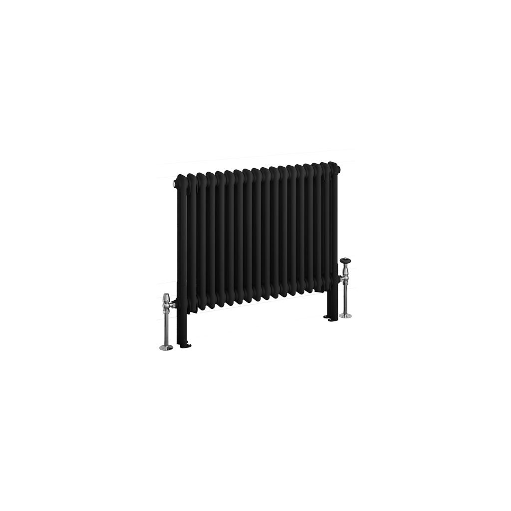 Imperia 2 Column Radiator 600 x 830mm Matt Black