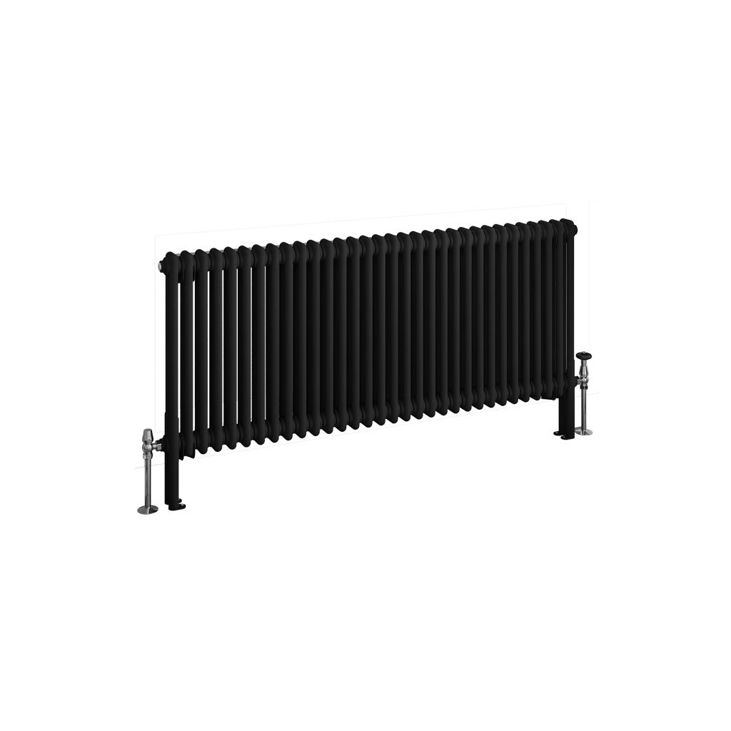 Imperia 2 Column Radiator 600 x 1460mm Matt Black