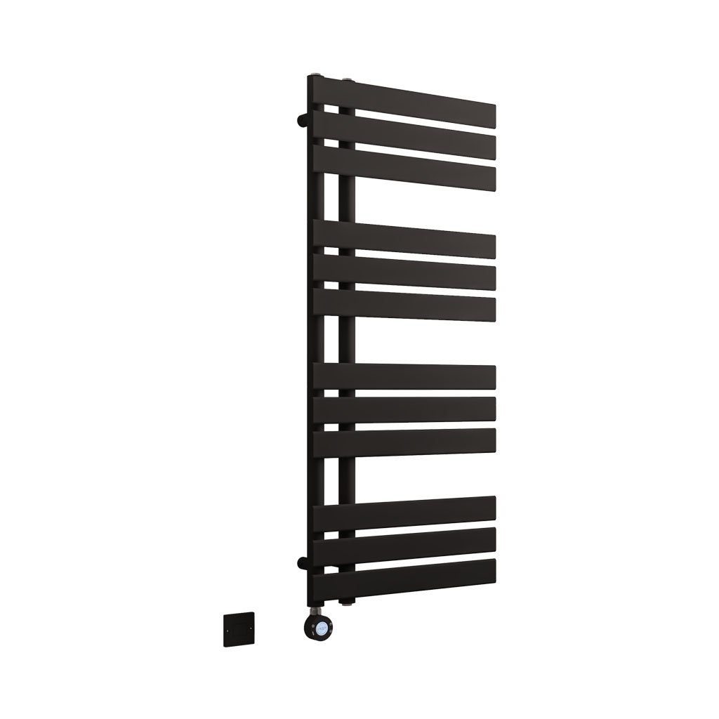 Brockworth All Electric Towel Rail 1200 x 500mm Matt Black