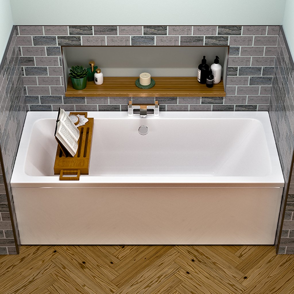 Portland Double Ended (DE) 1900 x 900 x 440mm 5mm Bath - White