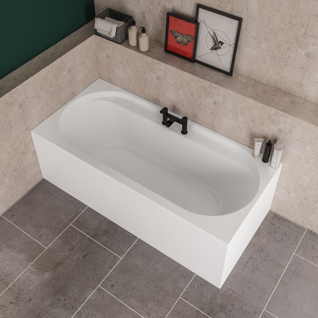 Biscay Reef 1800x800x440 Double ended 5mm Bath