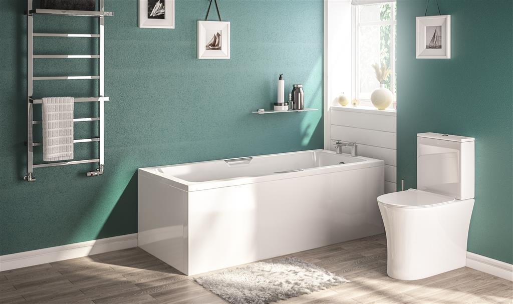 Portland 1800x700x350mm Low Level TG Eco Beauforte Bath