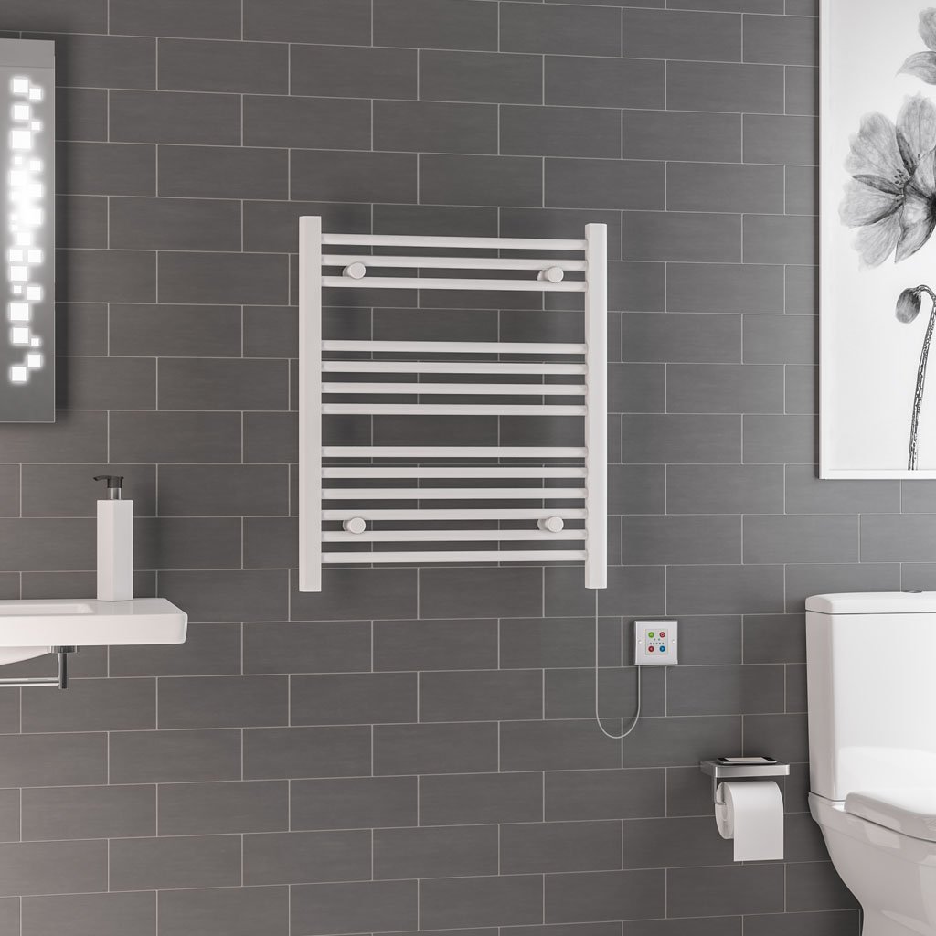 Biava Dry Element Towel Rail 700x600mm 300w Gloss White