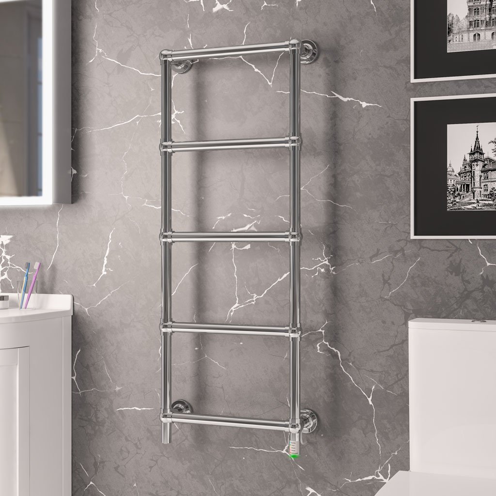 Kennet Dry Element Towel Rail 1200 x 500 Chrome