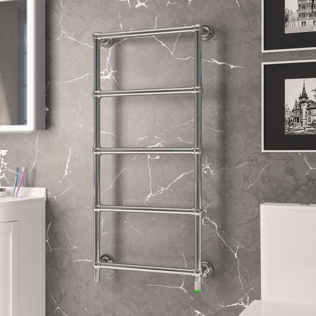 Kennet Dry Element Towel Rail 1200 x 600 Chrome