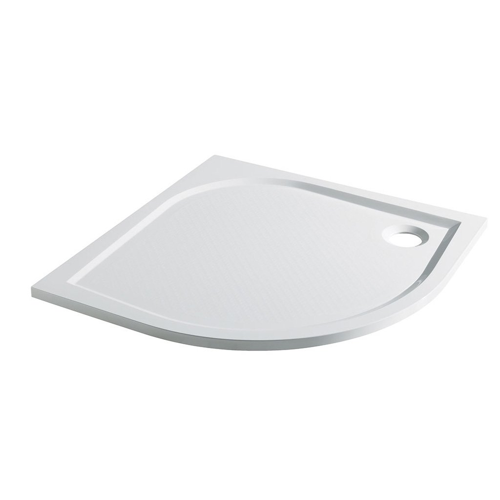 Vanguard 25 Plan A 800mm x 800mm Quadrant Shower Tray - White