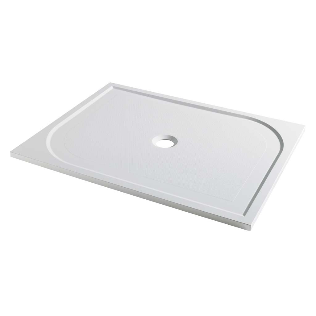 Vanguard 25 Plan E 1400mm x 900mm Rectangular Shower Tray - White