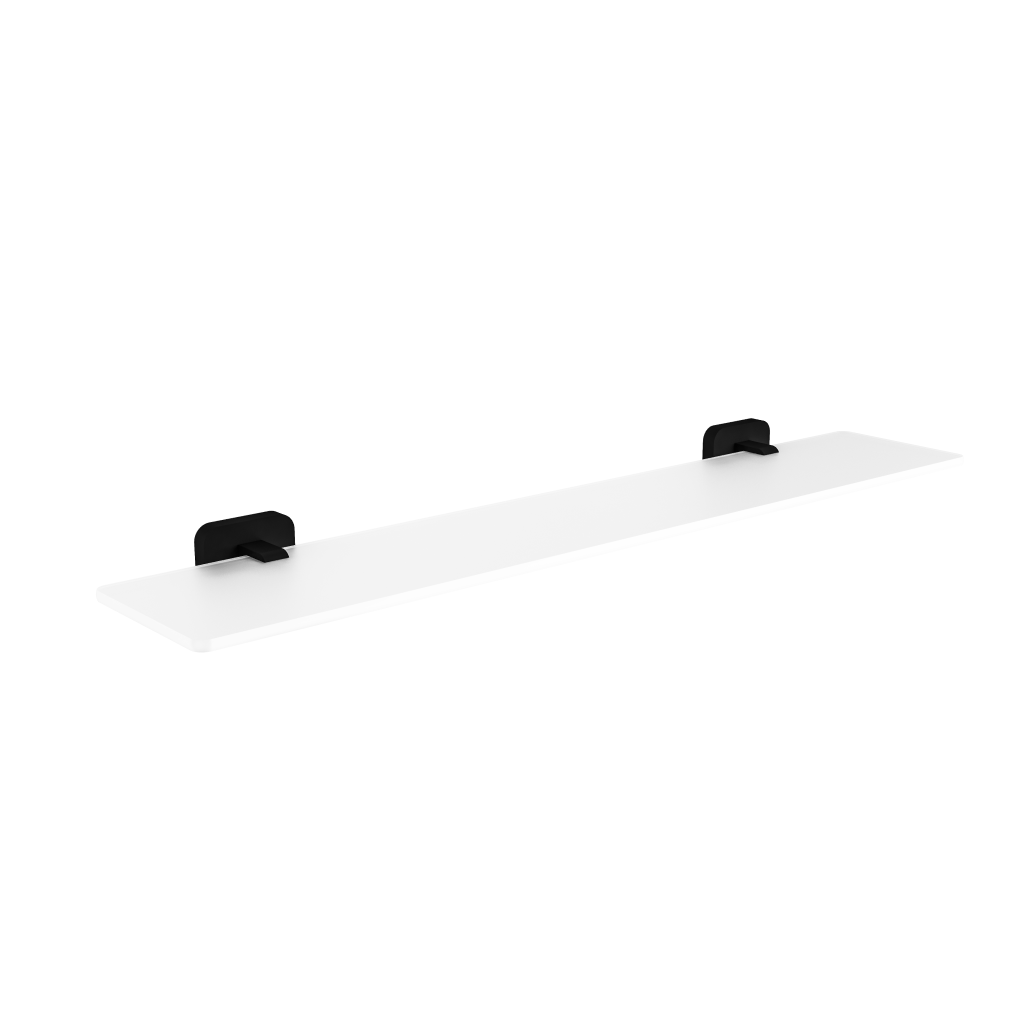 Asti Glass Shelf - Matt Black