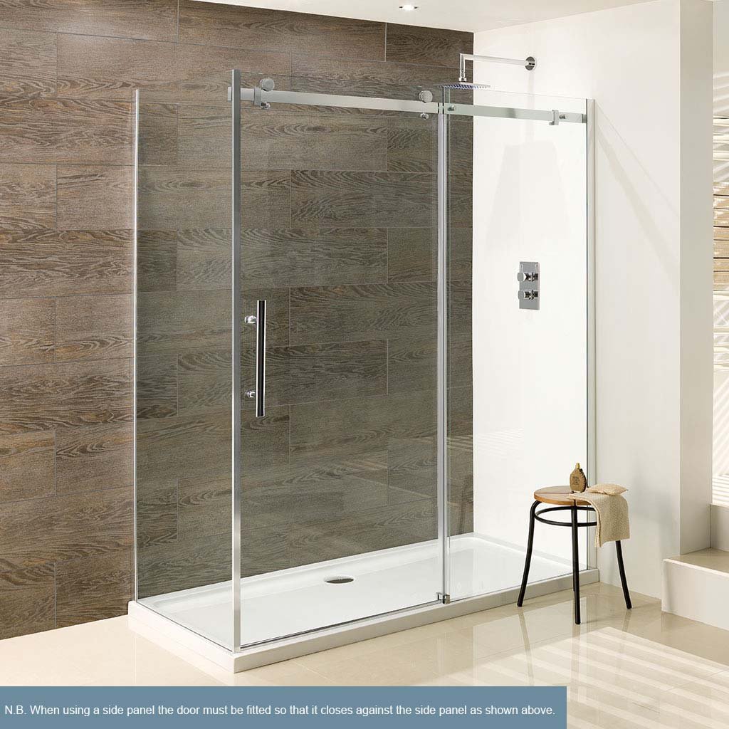 Vanguard 10mm 2000mm x 1000mm Slider Shower Door - Chrome