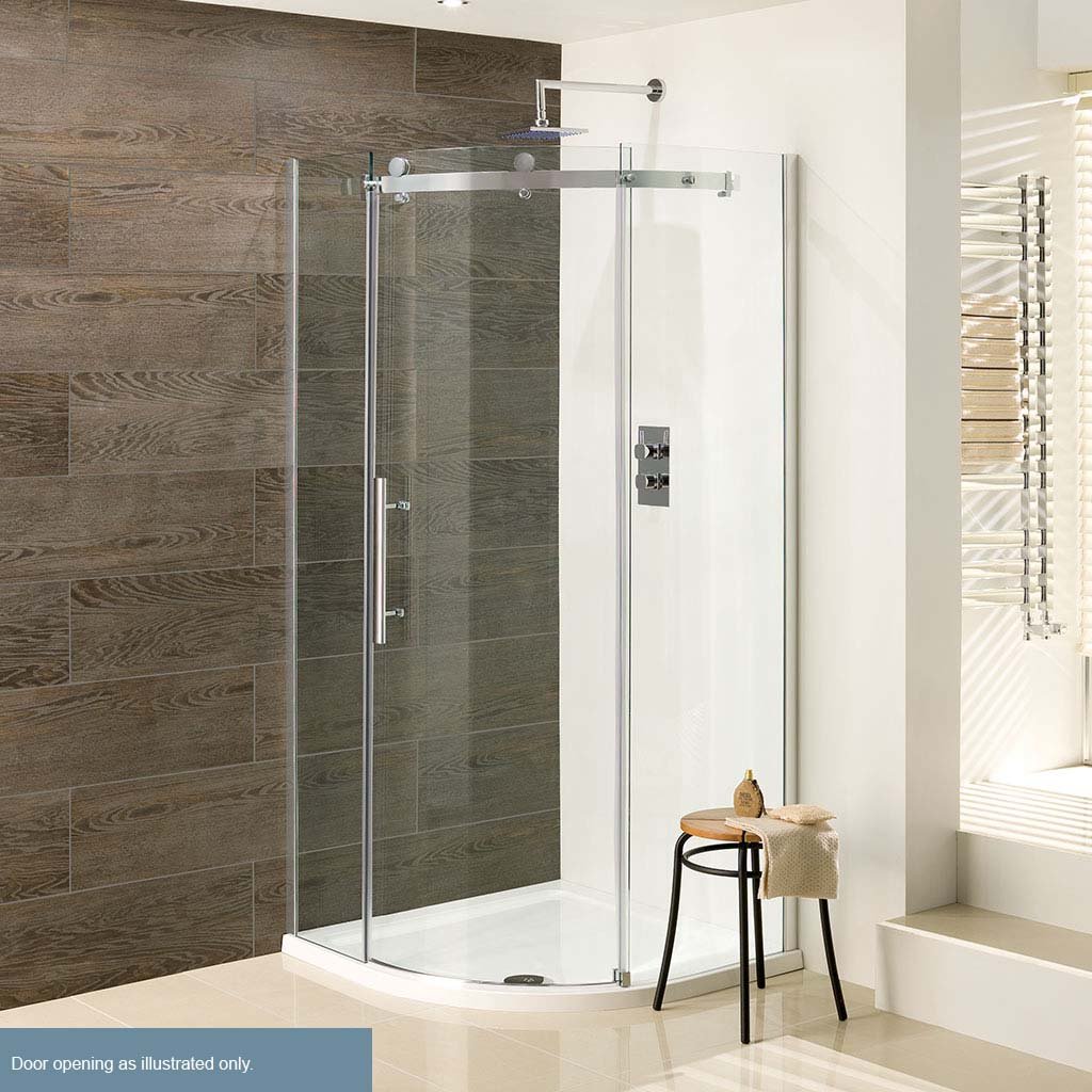 Vanguard 1000x1000mm Quadrant Shower Enclosure - Chrome