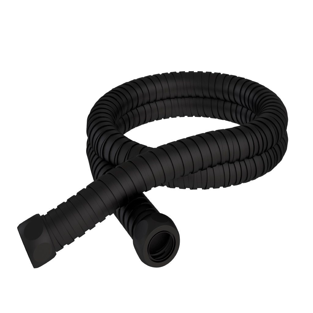 1.5m Flexible Modern Shower Hose - 8mm Bore - Matt Black