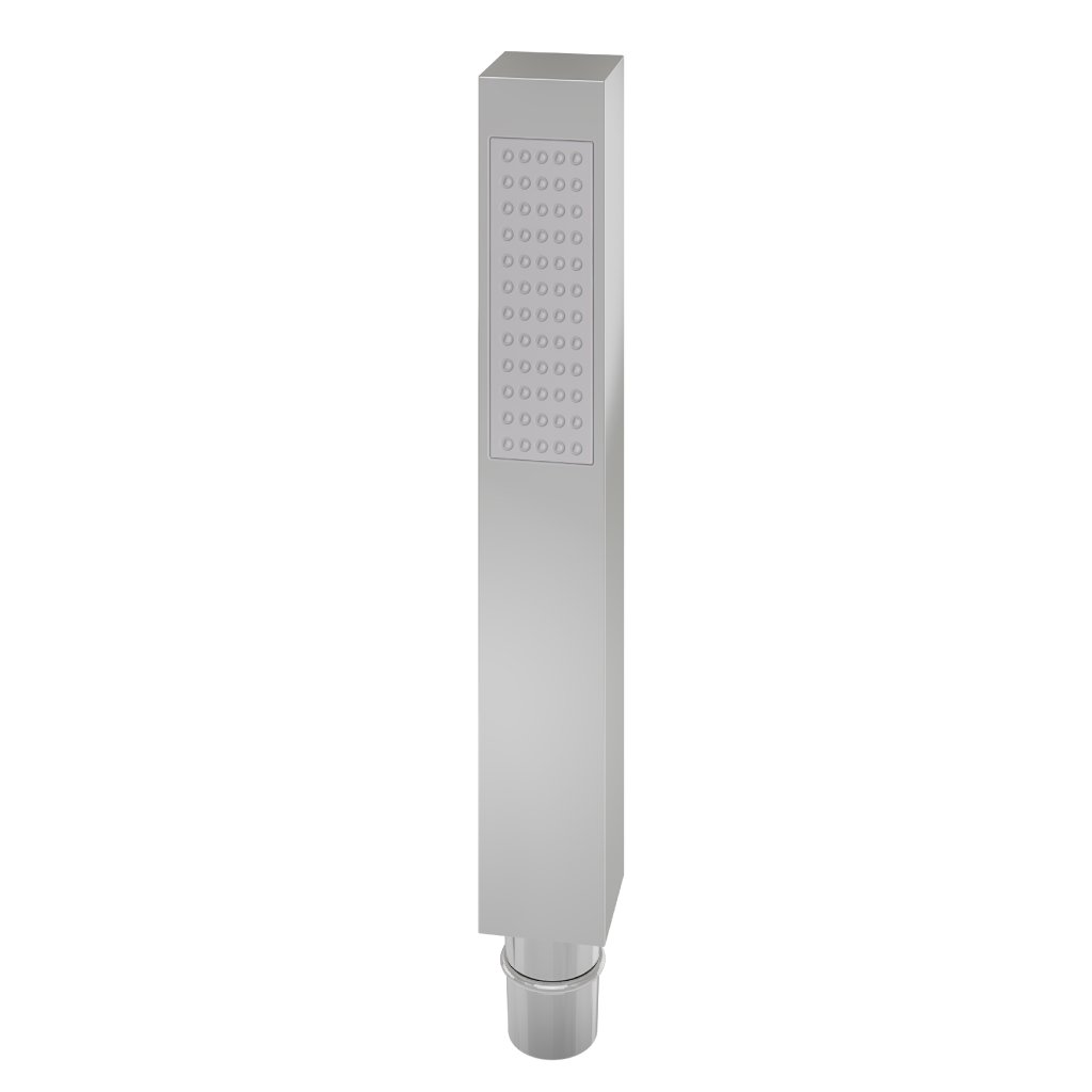 Modern Square Full Spray Single Function Shower Handset - Chrome