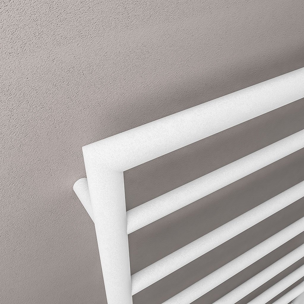 Kenilworth 800 x 500mm. Towel Rail Matt White