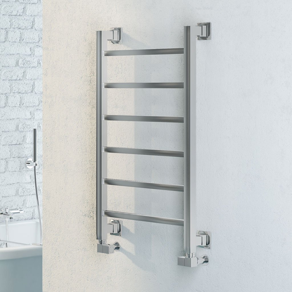 Loxley 800 x 500mm. Towel Rail Chrome