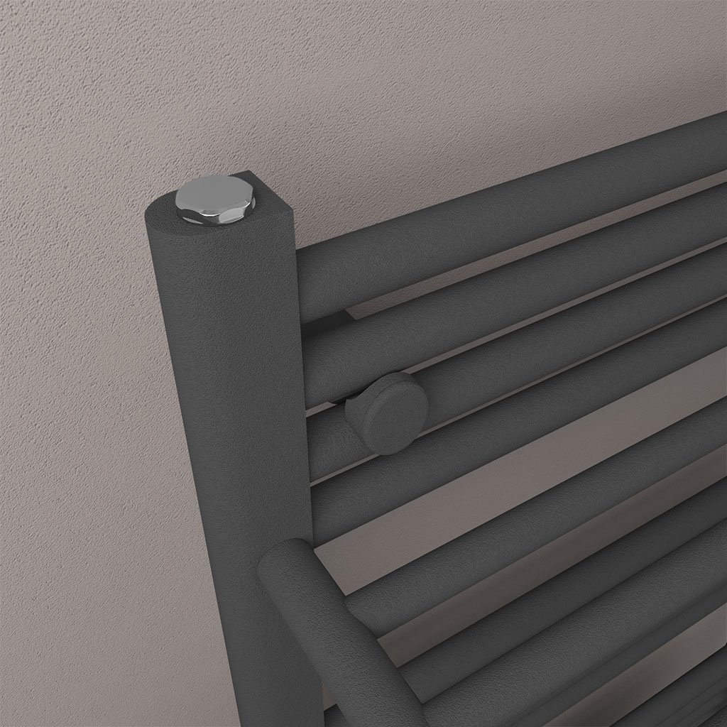 Haddenham Designer Towel Rail 1200x500mm Matt Anthracite