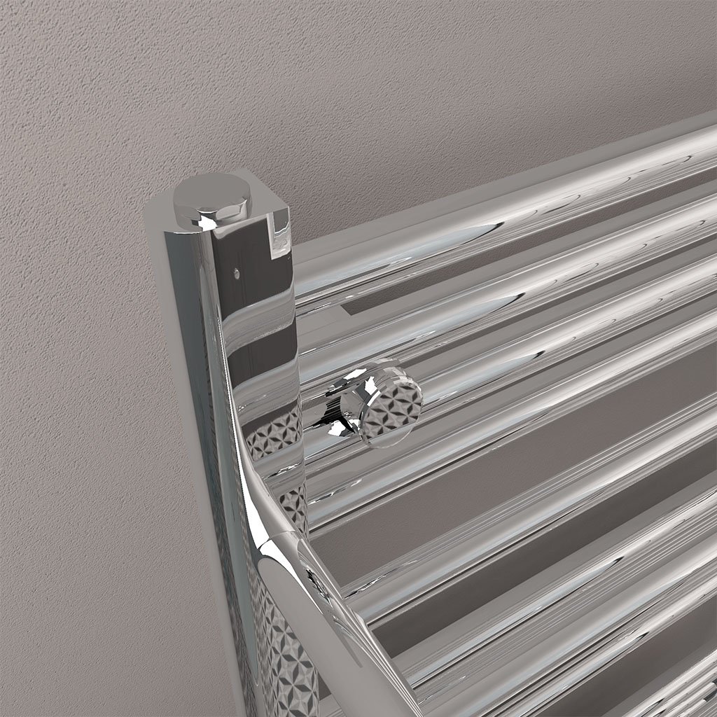 Haddenham Designer Towel Rail 1200x500mm Chrome