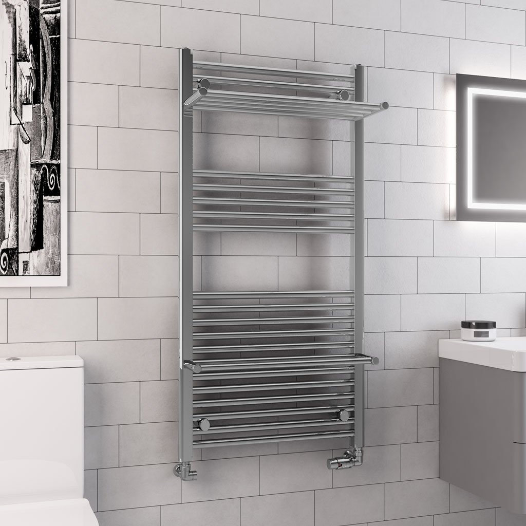 Haddenham Designer Towel Rail 1200x600mm Chrome