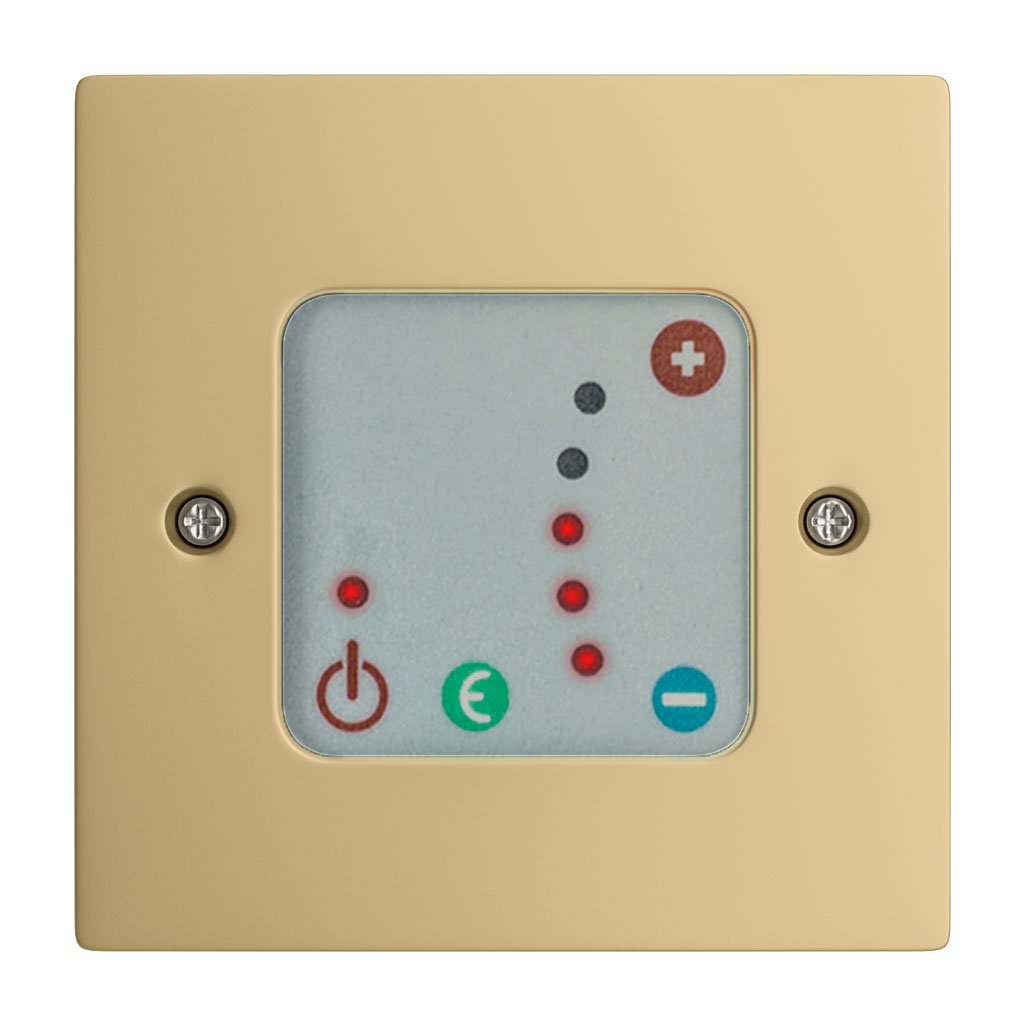 Crafton II Temperature Control Panel Brass Effect