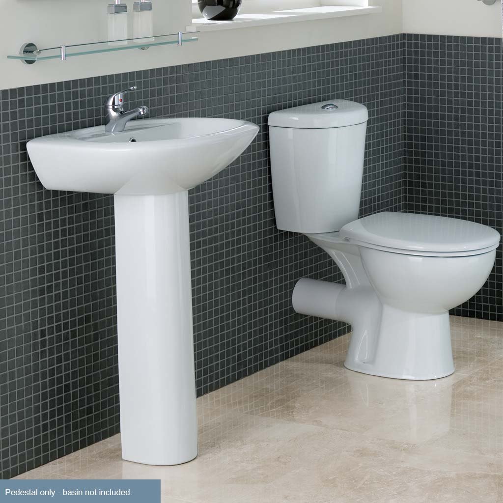 Loire 190mm Full Pedestal - White