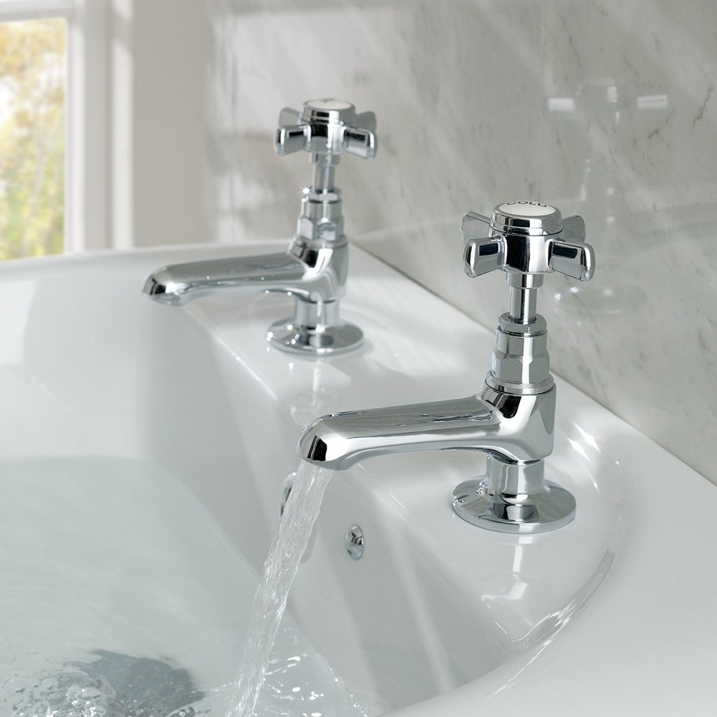 Haymarket Standard Basin Taps Chrome