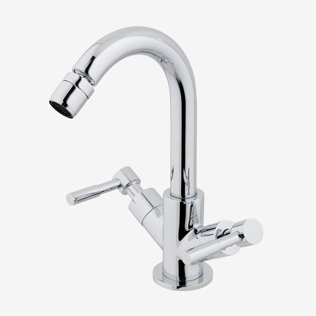 Leith Bidet Mono Tap with Push Button Waste Chrome