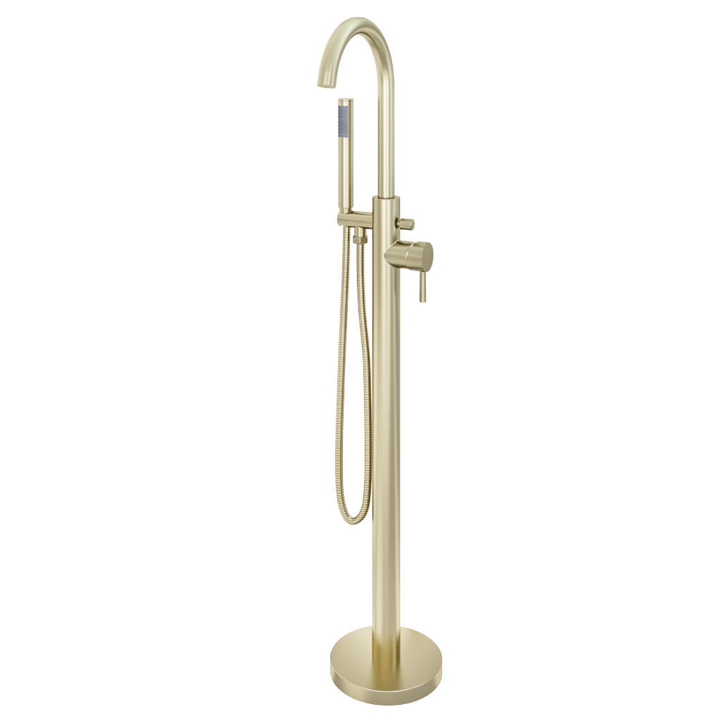 Ardley Floor Standing Manual Mono Tap Brushed Brass