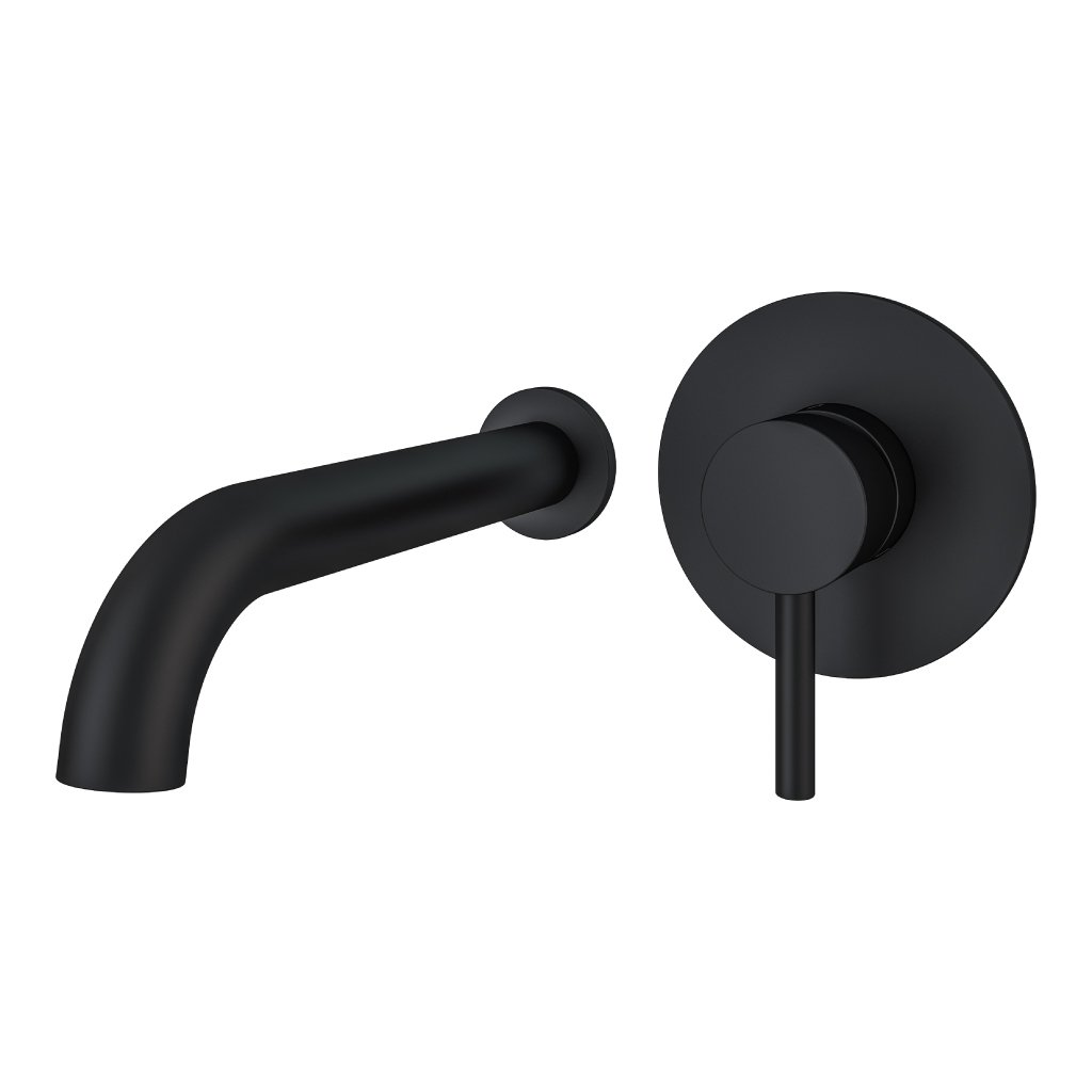 Heyford Wall Mounted Bath Filler Tap Black