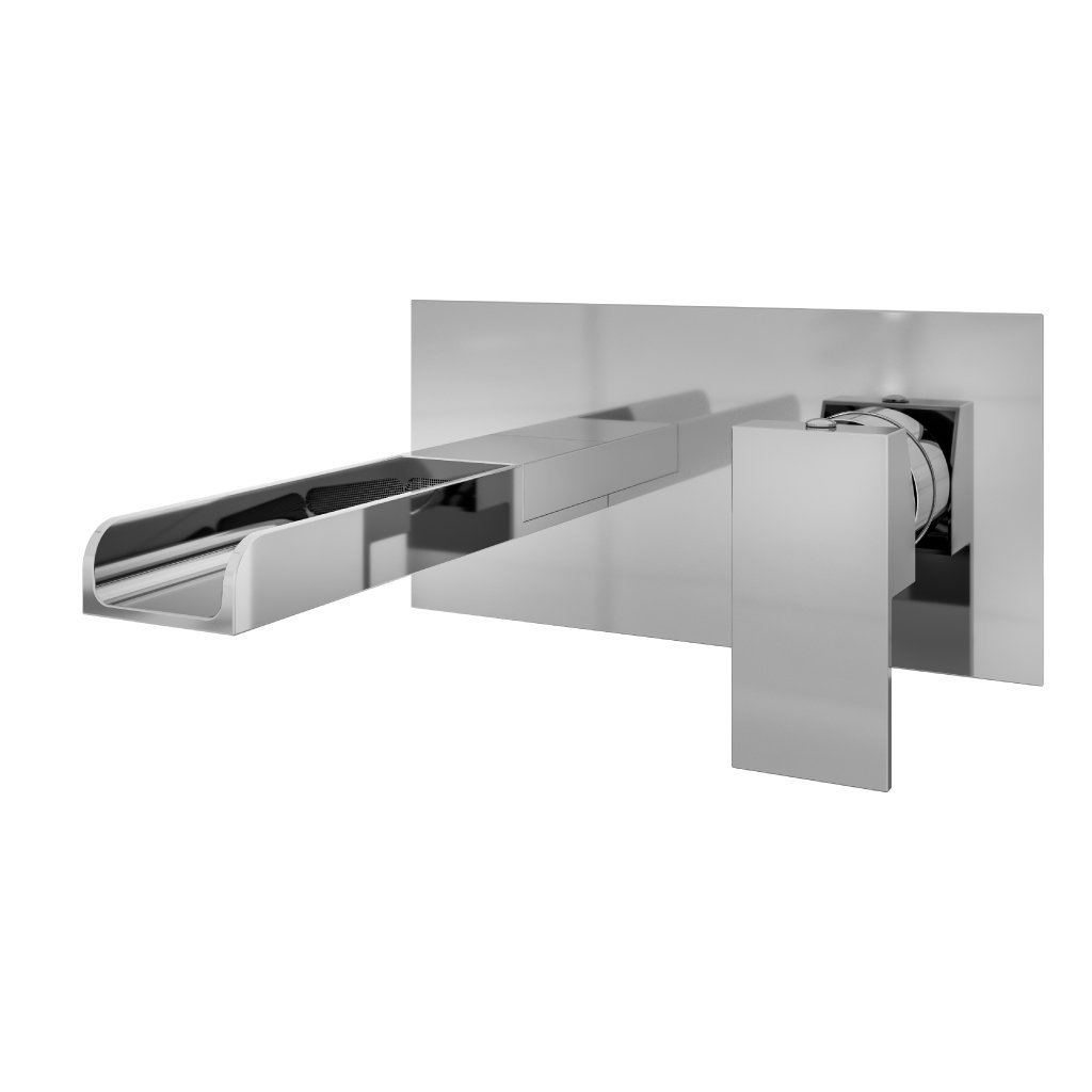 Chetwode Wall mounted Basin Mixer Tap Chrome