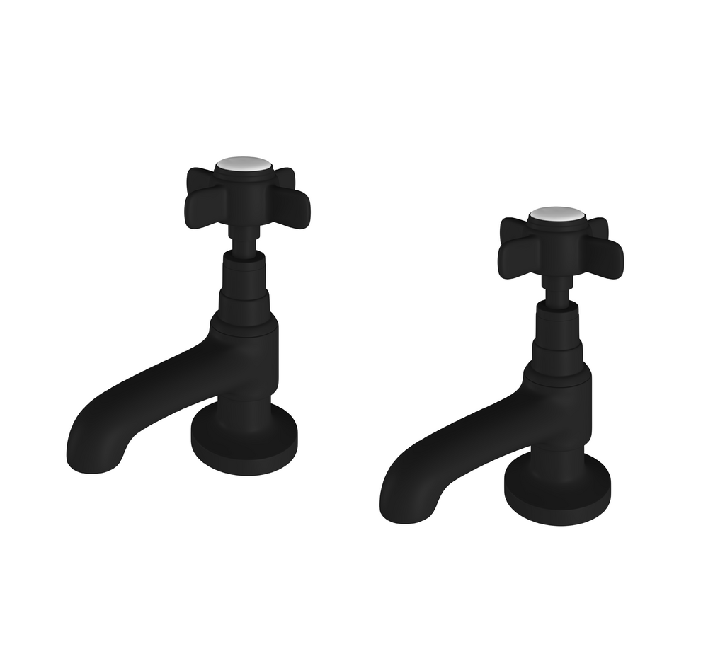 Haymarket Bath Taps - Matt Black