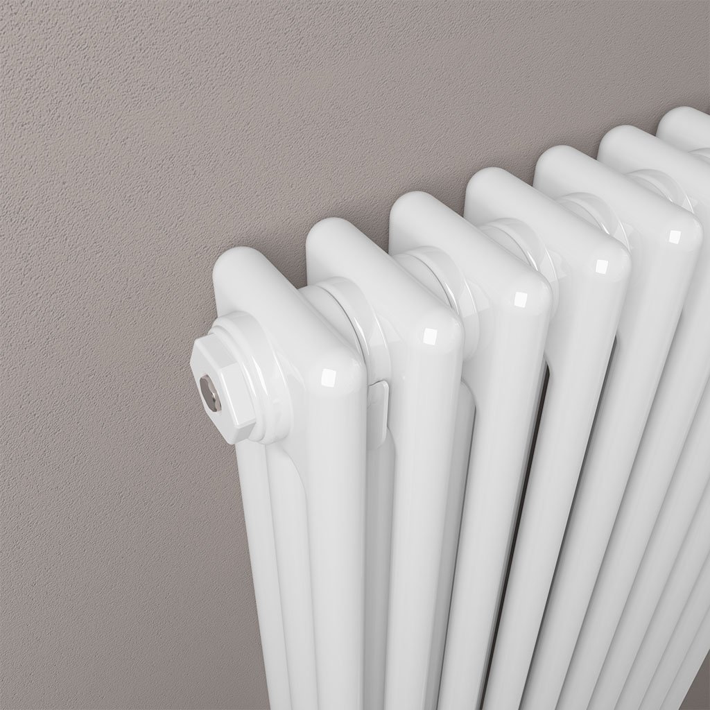 Rivassa 3 Column Radiator 1800 x 383mm Gloss White