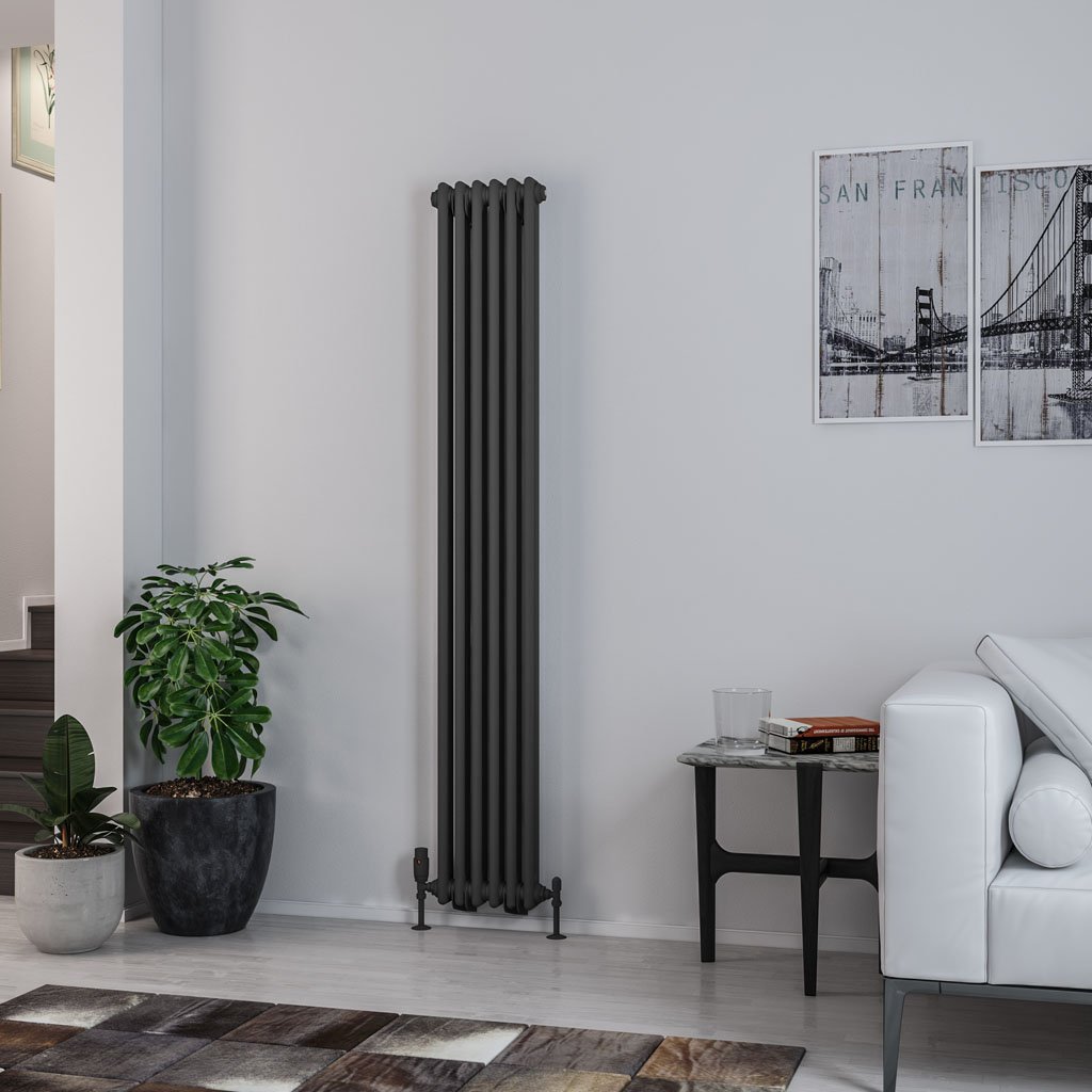 Rivassa 2 Column Rad. 1800x293mm Matt Anthracite