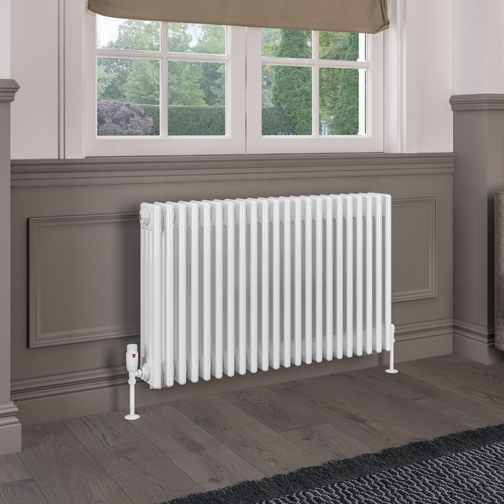 Rivassa 4 Column Radiator 600 x 1010mm Gloss White