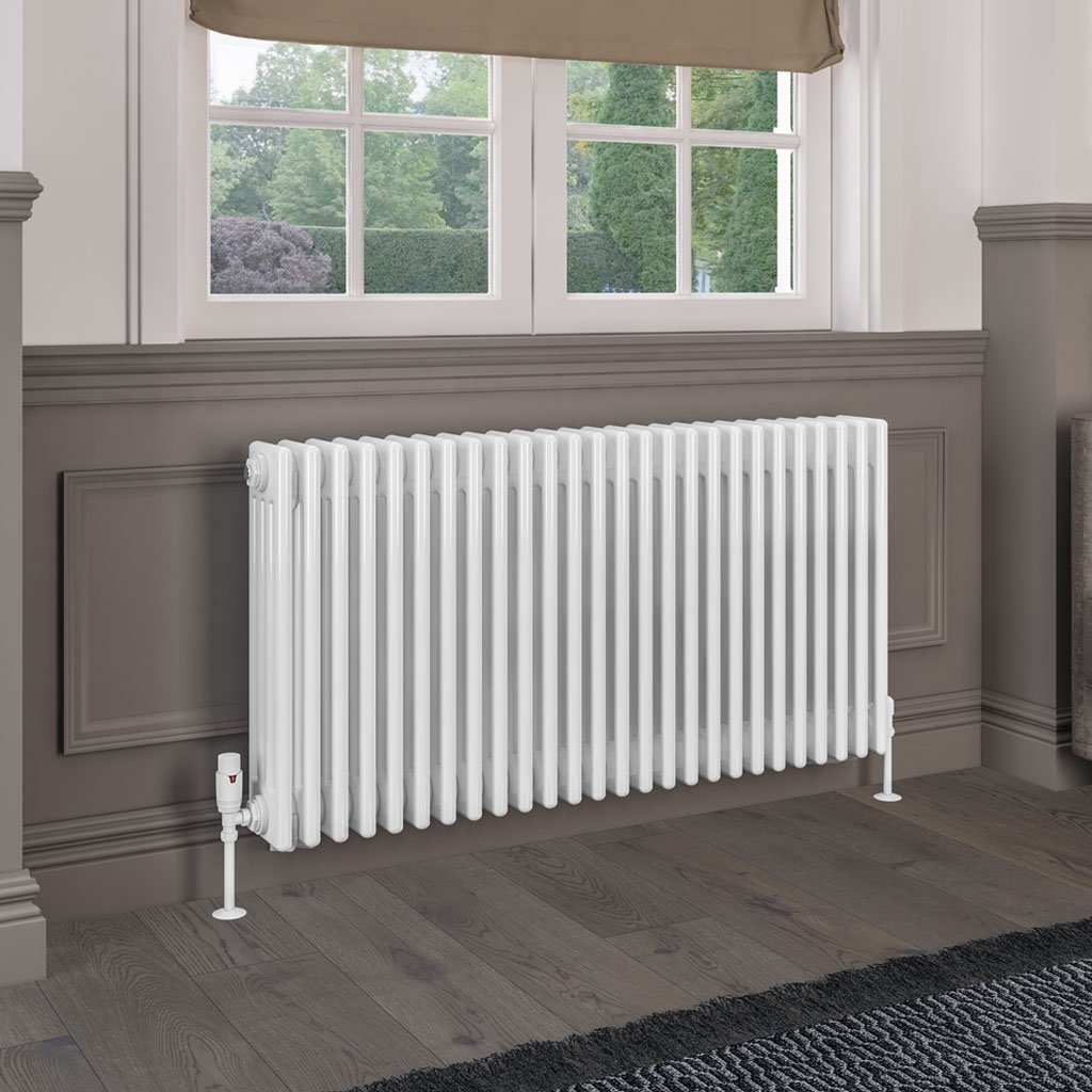 Rivassa 4 Column Radiator 600 x 1190mm Gloss White