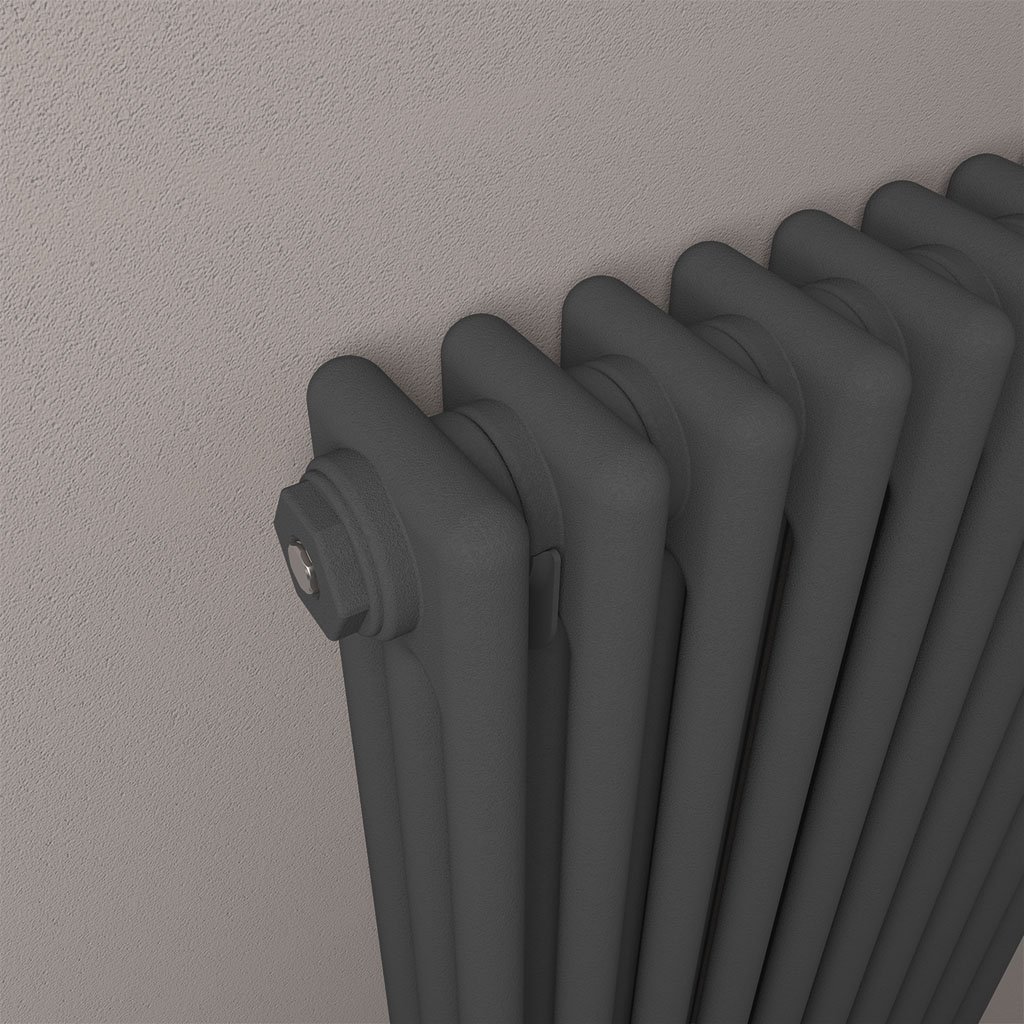 Rivassa 3 Column Radiator 600 x 1010mm Matt Anthracite