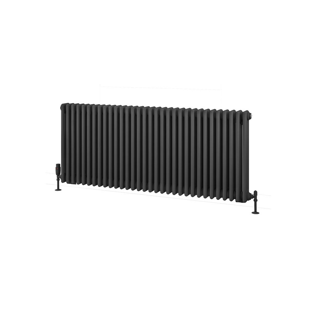 Rivassa 3 Column Radiator 600 x 1460mm Matt Anthracite