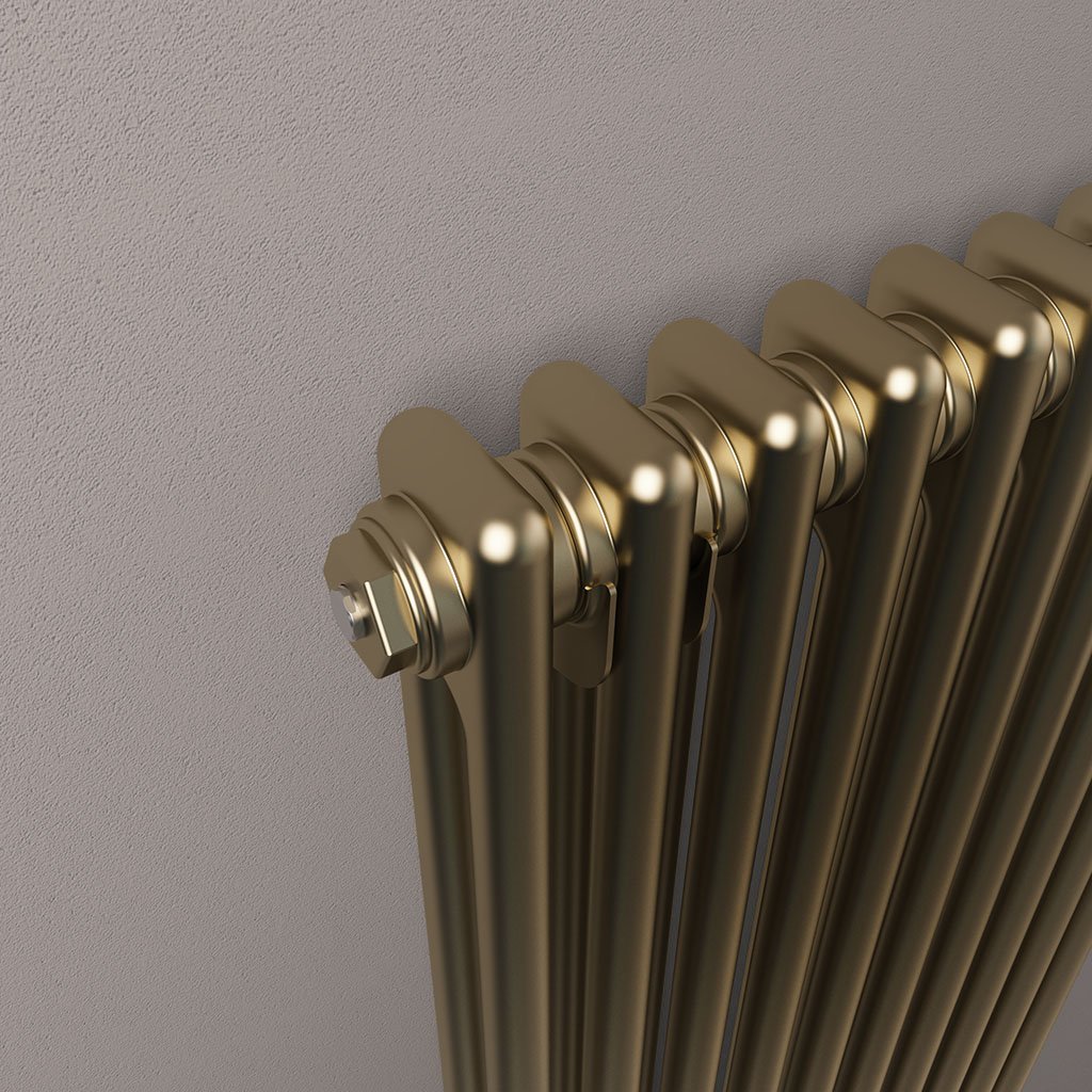 Rivassa 2 Column Radiator 600 x 833mm Bronze Effect