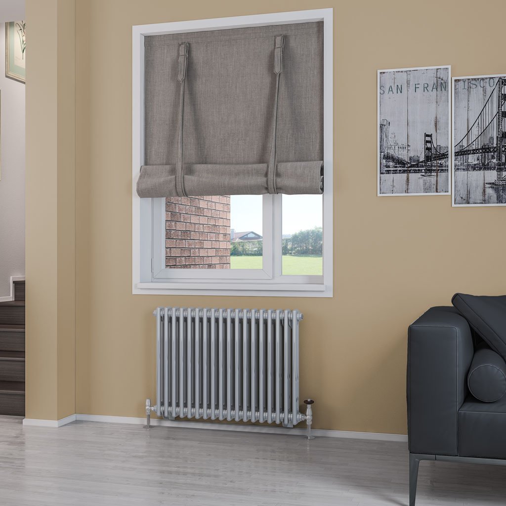 Rivassa 2 Column Radiator 600 x 833mm Chrome Effect