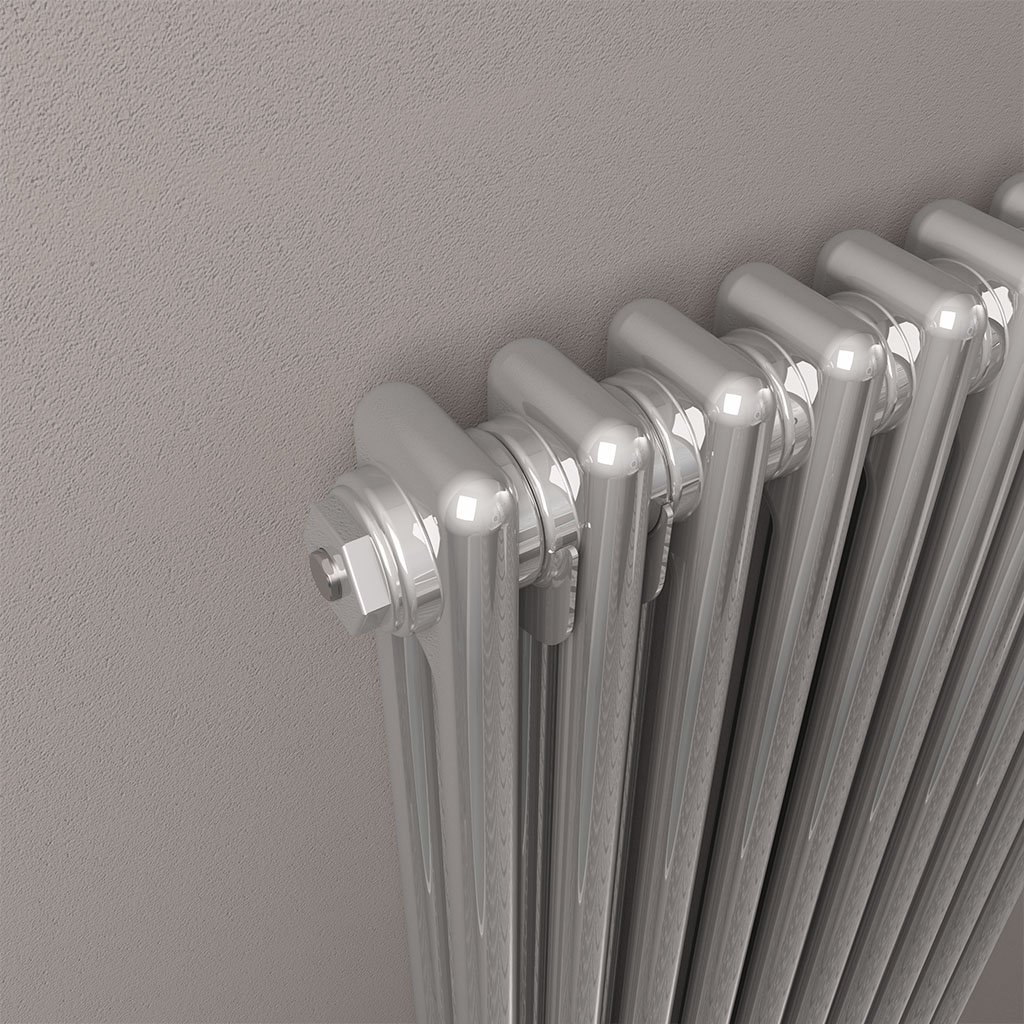 Rivassa 2 Column Radiator 600 x 833mm Chrome Effect