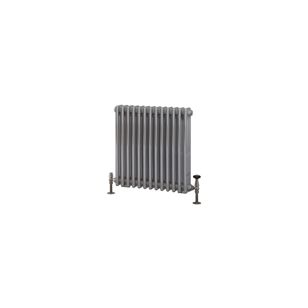 Rivassa 3 Column Radiator 600 x 608mm Chrome Effect