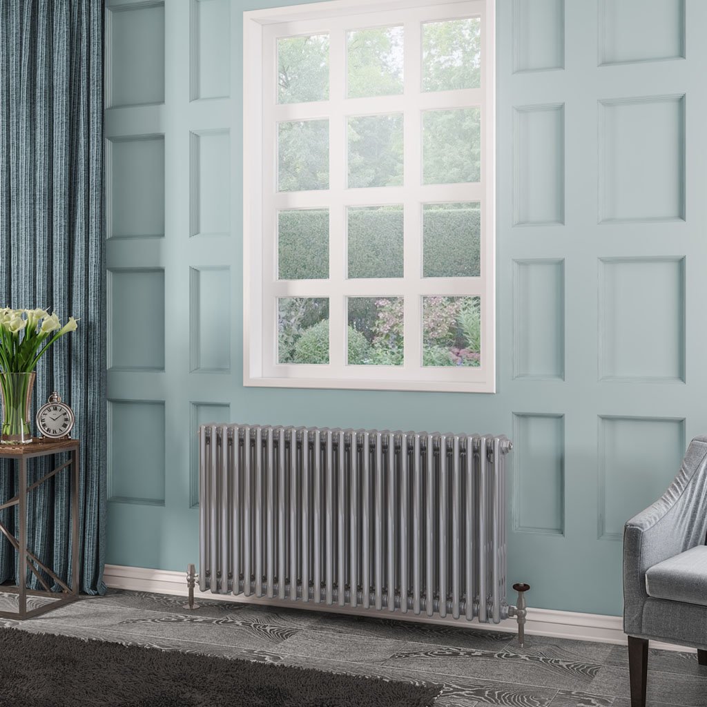 Rivassa 3 Column Radiator 600 x 1148mm Chrome Effect