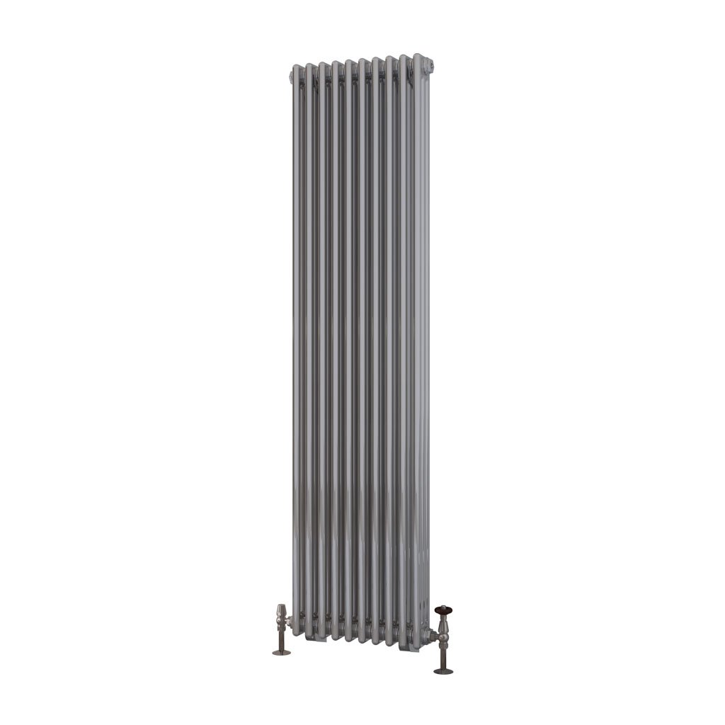 Rivassa 3 Column Radiator 1800 x 473mm Chrome Effect