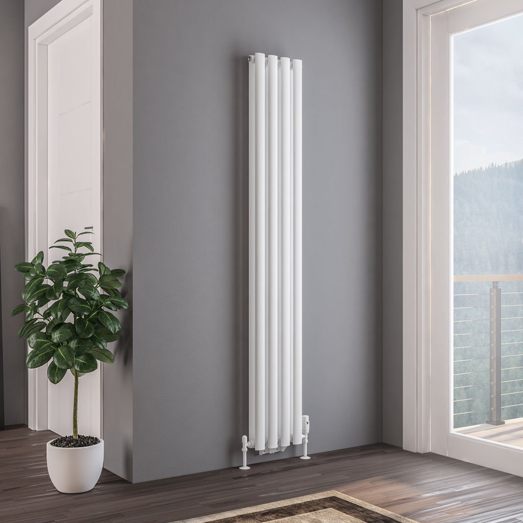 Tunstall Double 1800 x 280 Radiator Matt White