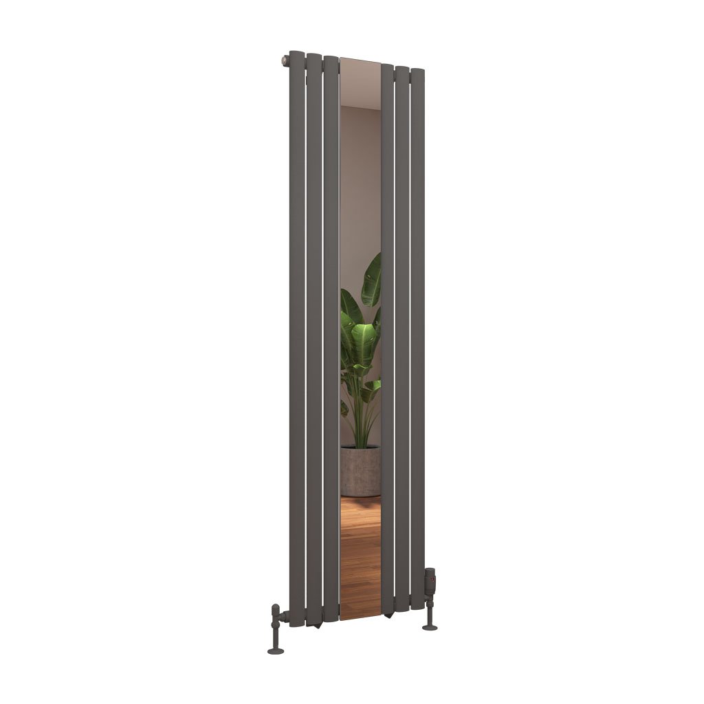 Tunstall Mirror 1800 x 500 Radiator Matt Anthracite