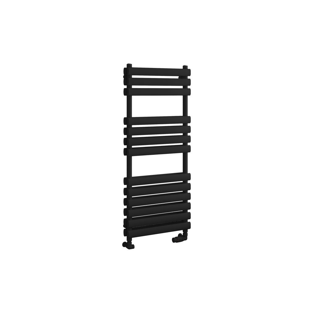 Tunstall Double 1200 x 500 Towel Rail Matt Black