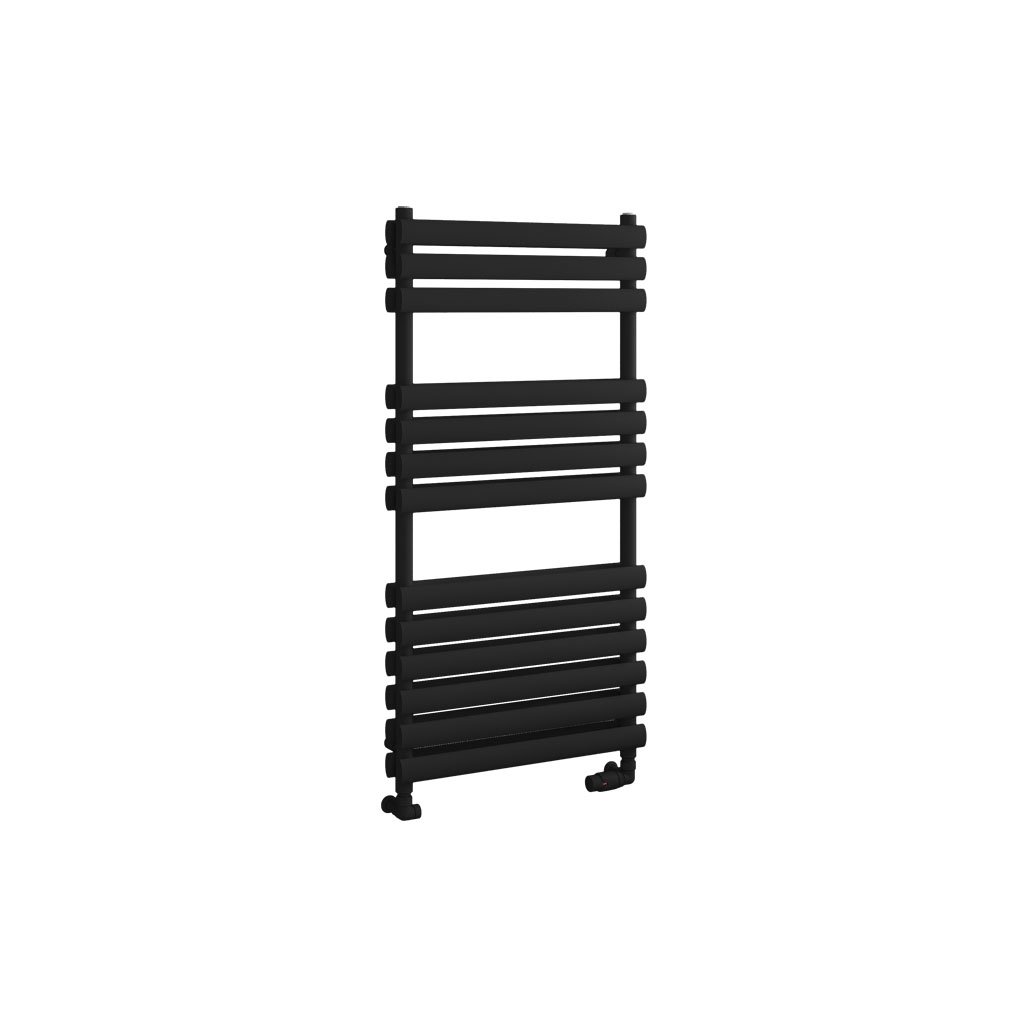 Tunstall Double 1200 x 600 Towel Rail Matt Black