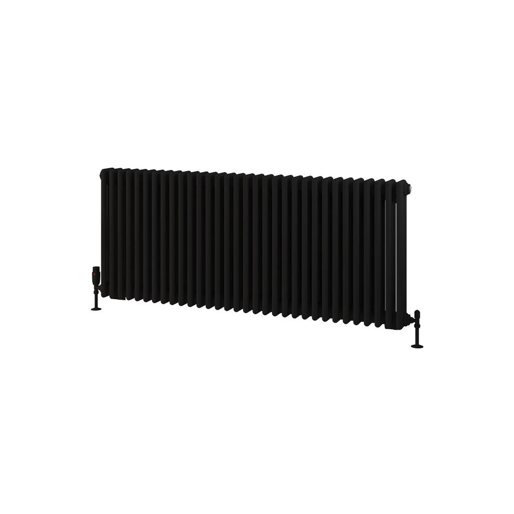 Rivassa 3 Column Radiator 600 x 1460mm Matt Black