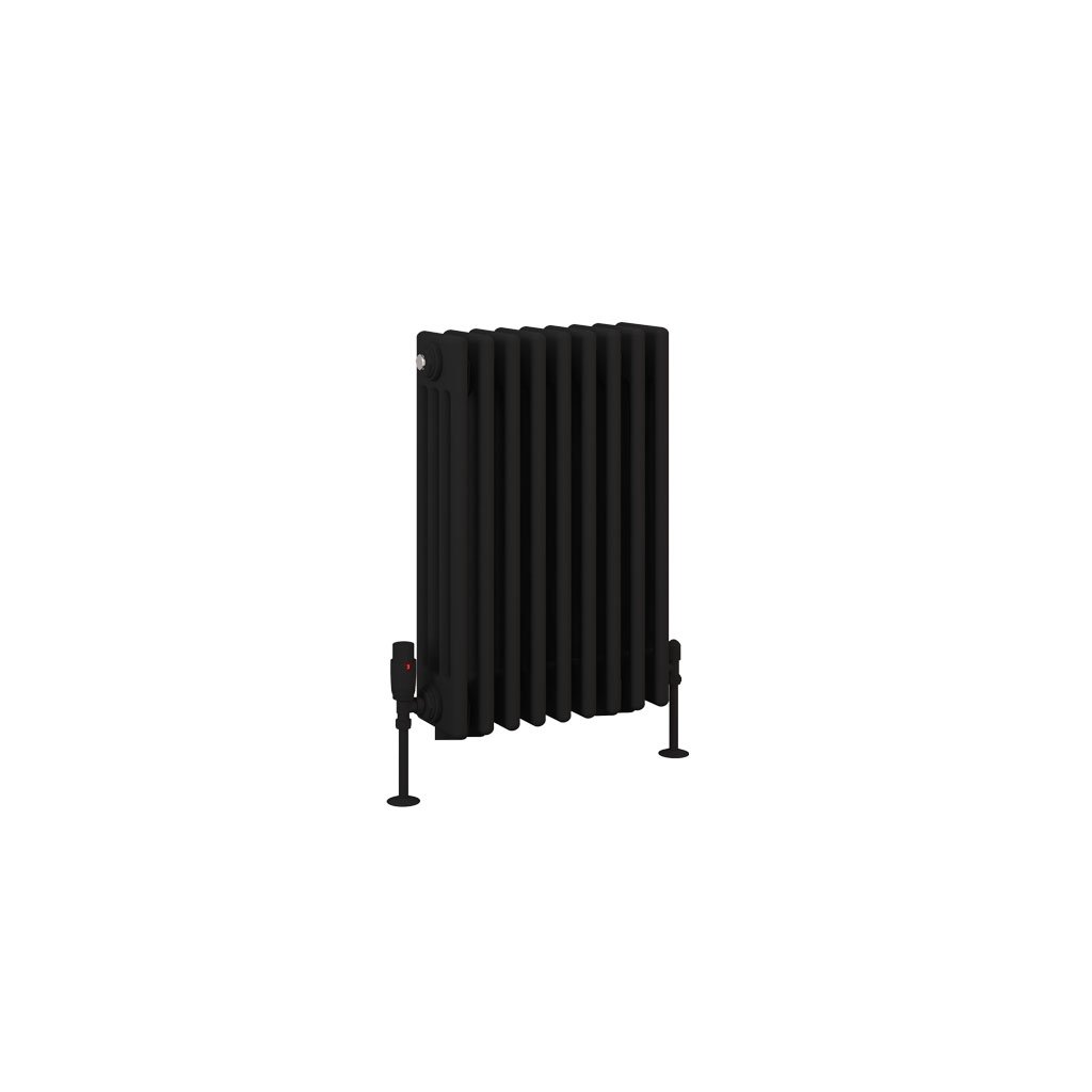 Rivassa 4 Column Radiator 600 x 425mm Matt Black