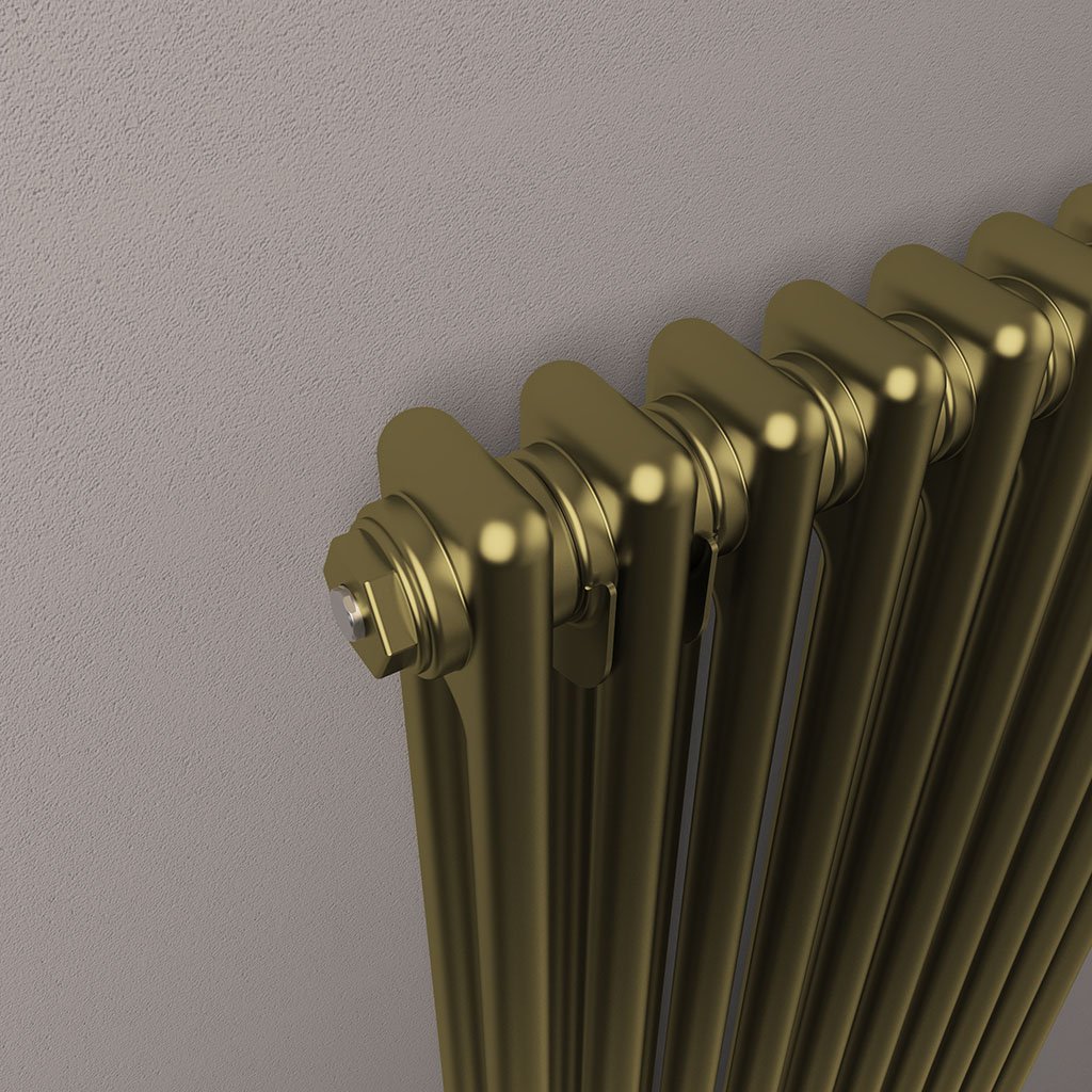 Rivassa 2 Column Radiator 600 x 1148mm Bronze Olive