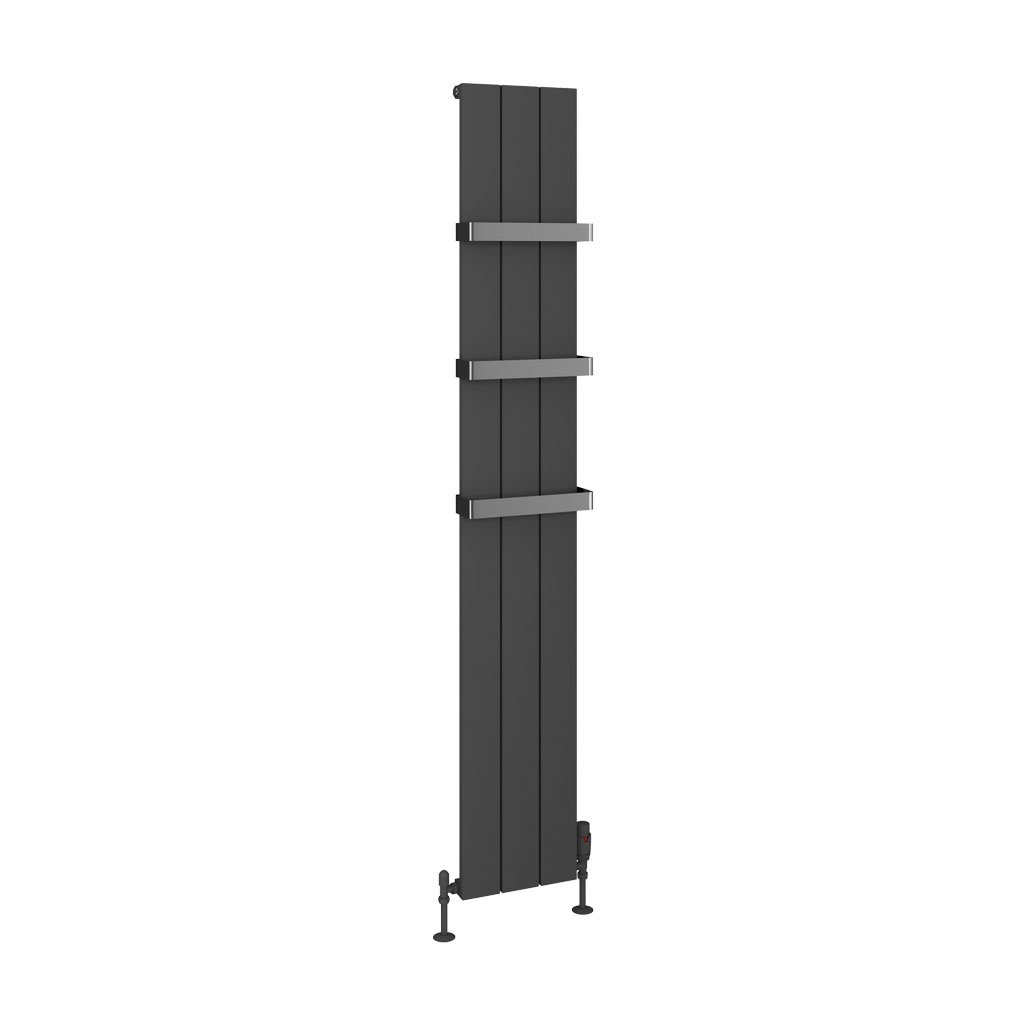 Rosano 1800 x 280 Aluminium Radiator Matt Anthracite