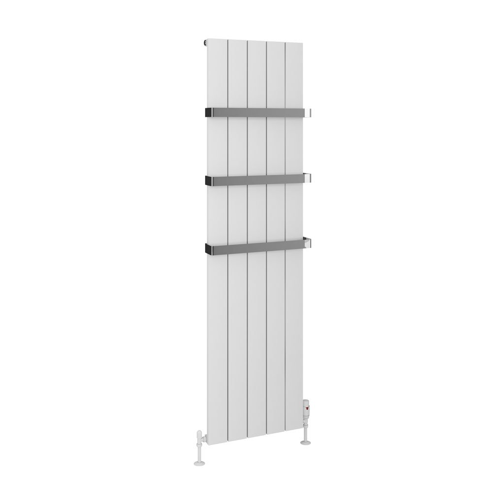 Rosano 1800 x 470 Aluminium Radiator Matt White